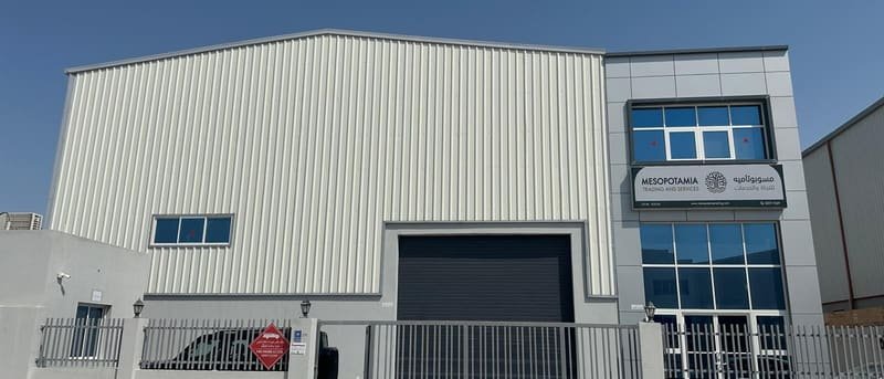 Main warehouse aisle with racked ambient stock